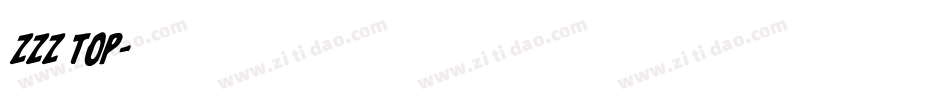 ZZZ Top字体转换